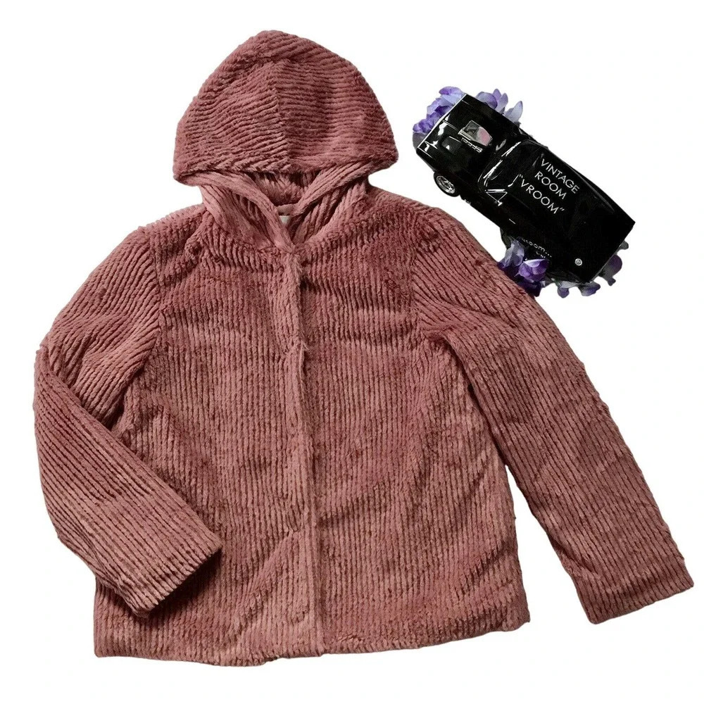Elodie NWT Faux Fur Hooded Jacket Girls Various